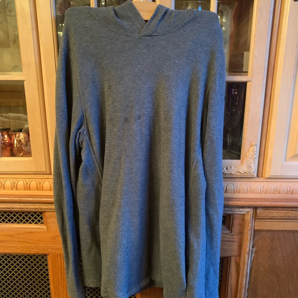 Pull over sweater with hoodie